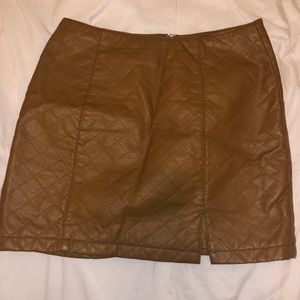 Leather skirt